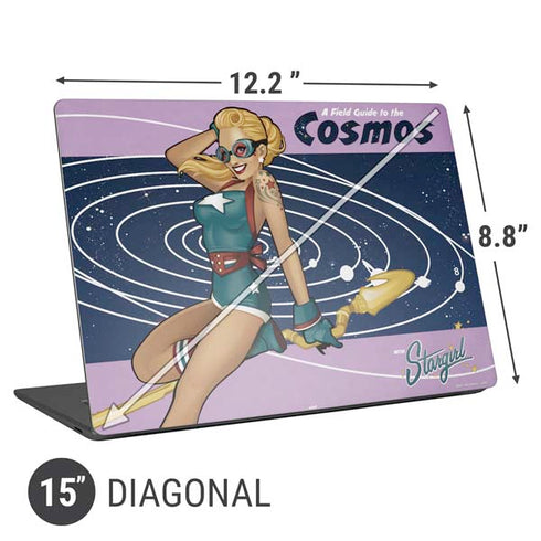 DC Comics Bombshells Stargirl- Field Guide to Cosmos Universal Laptop 15in (12.2 x 8.8in) Skin